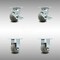 Service Caster 4 Inch SS Thermoplastic Rubber Caster Set with Ball Bearings 2 Brake 2 Rigid SCC SCC-SS30S420-TPRBD-TLB-2-R-2 - alternate 1
